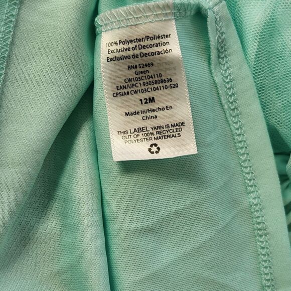 Wonder Nation Baby Girl Tutu Skirt Blue Silver Pom Pom 12M Birthday - Picture 7 of 7